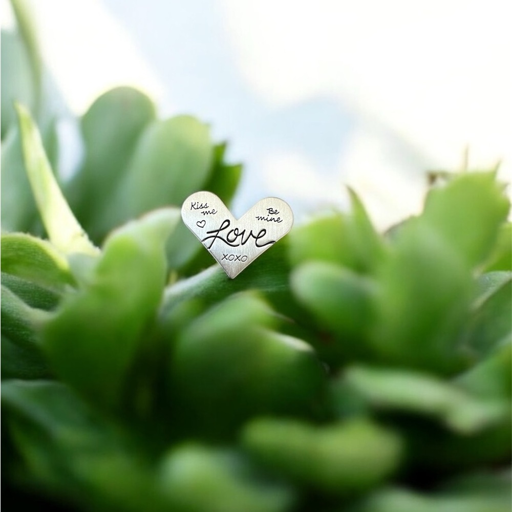 Origami owl heart plate